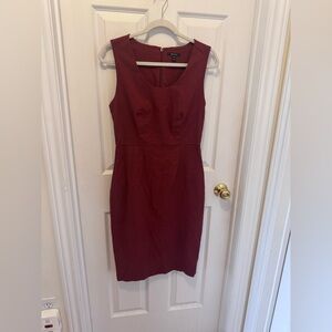 RW&CO. Rich Red Stretchy Office Dress ** AS IS